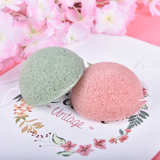 Konjac Face Wash And Bamboo Charcoal Cleansing